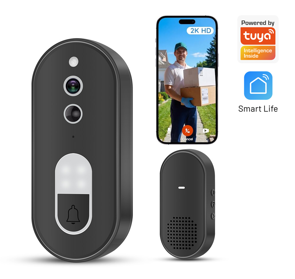 Home Security Ideas - Tuya 1080P HD Kabellose WLAN-Videotürklingel Smart