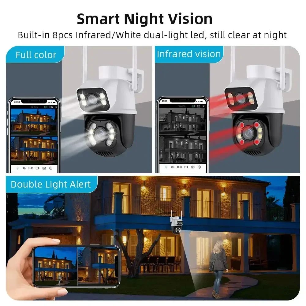 Home Security Kit With Camera - Icsee Xmeye 6MP 8CH Kabelloses Heimsicherheitskamera-System