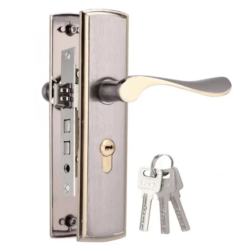 Home Security Ideas - Gold Türgriff Schloss Silent House Innen