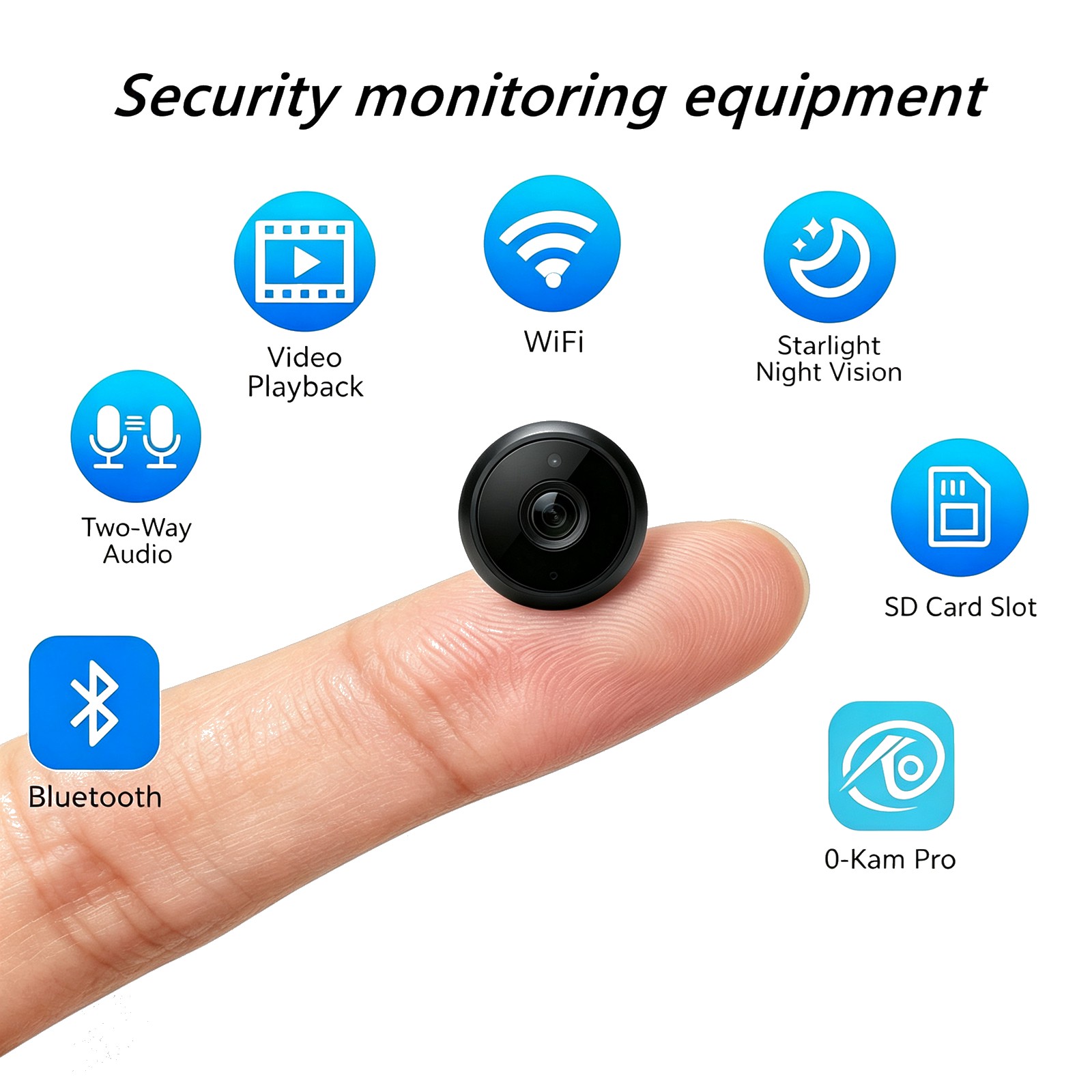 Home Security Kit With Camera - BU4 Komplettes Heim-Überwachungsset: Hochauflösende Nachtsicht-Smartkameras +