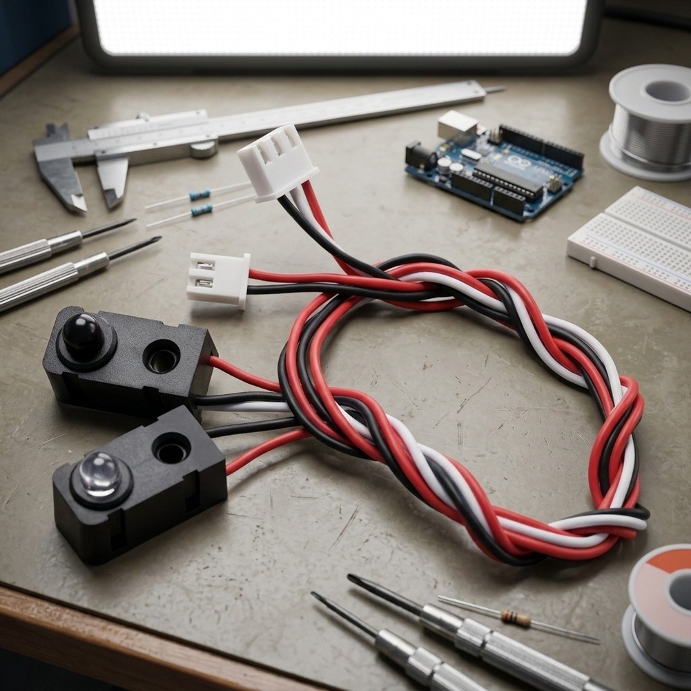 Home Security Robots - 4 Paar Infrarot-Strahlensensor-Kit, Durchstrahl-IR-Schalter 5V DC