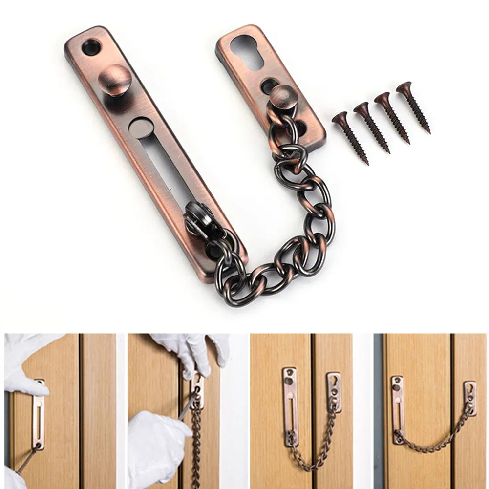 Home Security Ideas - Türkette mit Schloss, Türschloss, Riegelkette, Kindersicherheit,