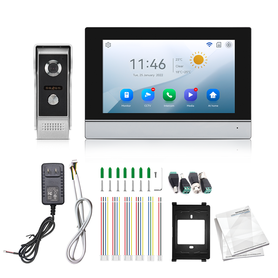 Home Security Camera Installation - 7 zoll IPS Bildschirm 2MP Tuya