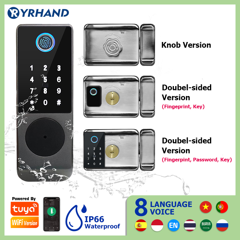 Home Security Ideas - Tuya Smart Lock wasserdicht WiFi Doppel