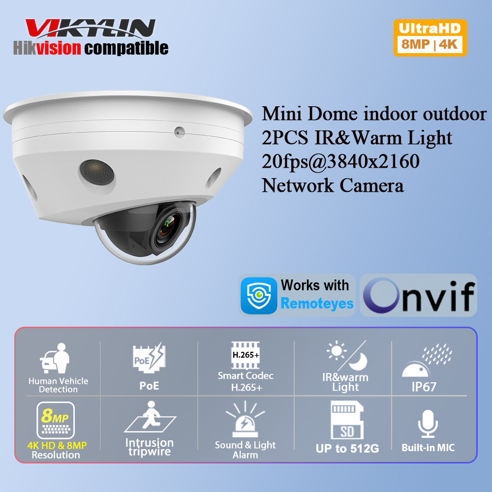 Home Security Online - Vikylin 8MP IR Nachtsicht Mini Dome
