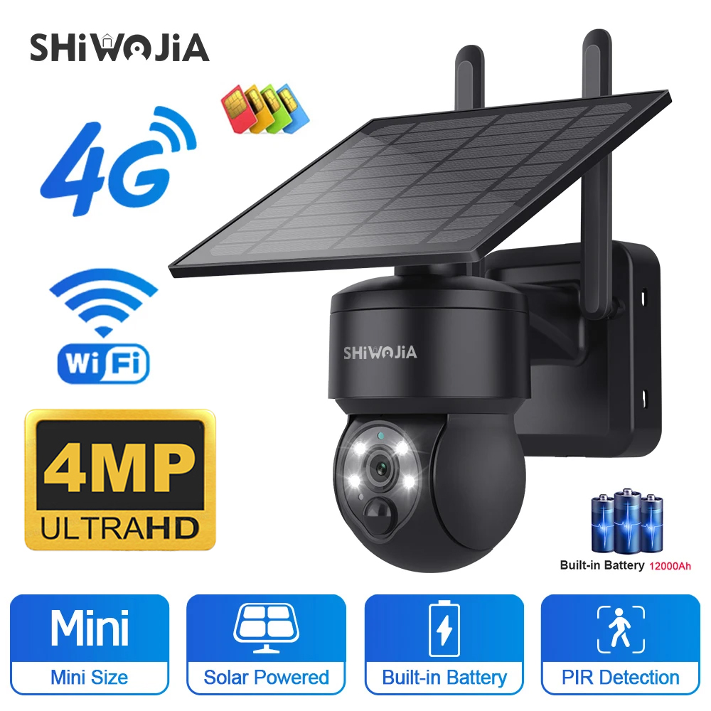 Shiwojia Wifi Wireless Ptz Sol – Home Security Outdoor Camera System Bewertung und Preis