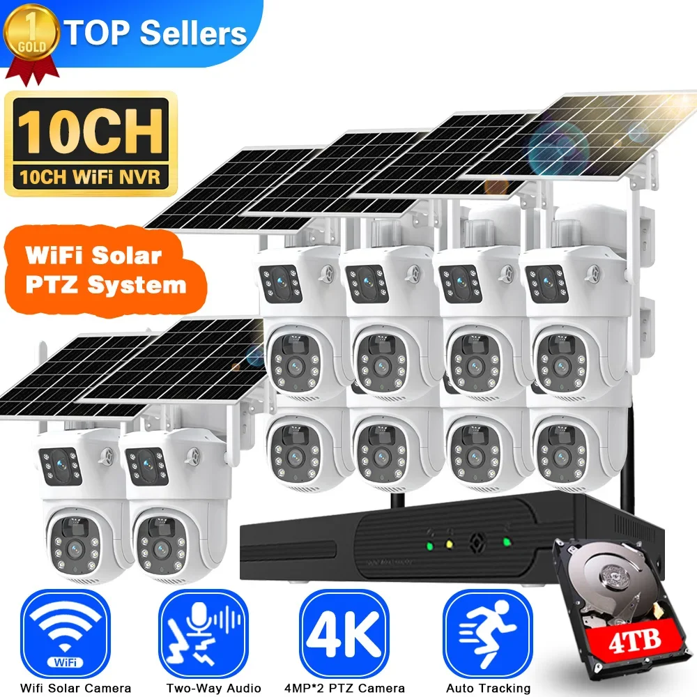4k 8mp Dual Lens Wifi Solar CC – Home Security Kit With Camera Bewertung und Preis