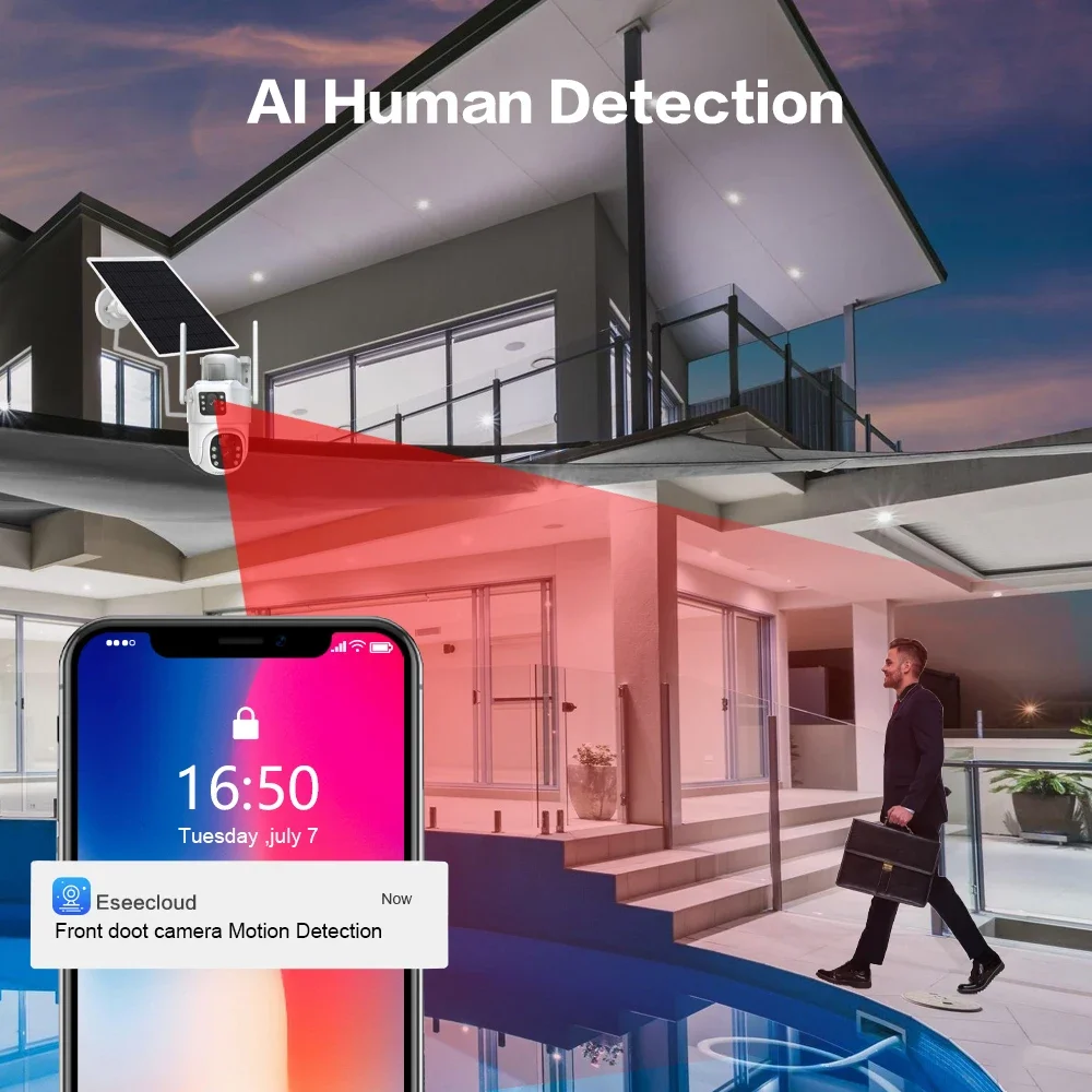 4k 8mp Dual Lens Wifi Solar CC – Home Security Kit With Camera Bewertung und Preis