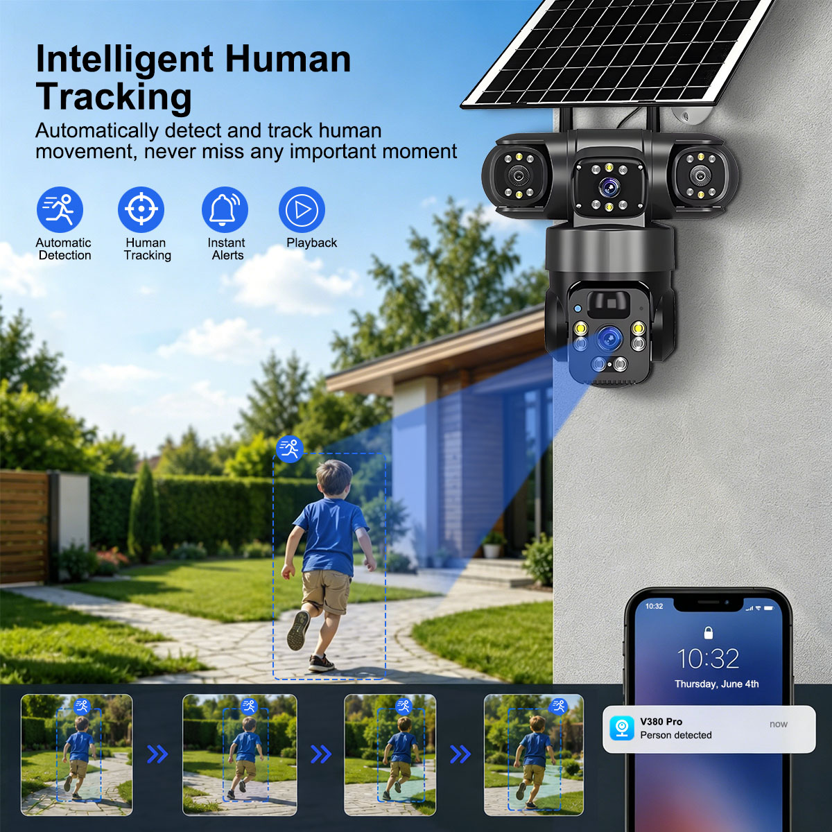 Yucutam solarbetriebene Außenk – Home Security Outdoor Camera System Bewertung und Preis
