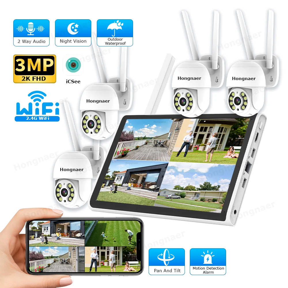 2026 Hongnaer 3MP 4-Kanal WLAN – Home Security With Cameras Bewertung und Preis