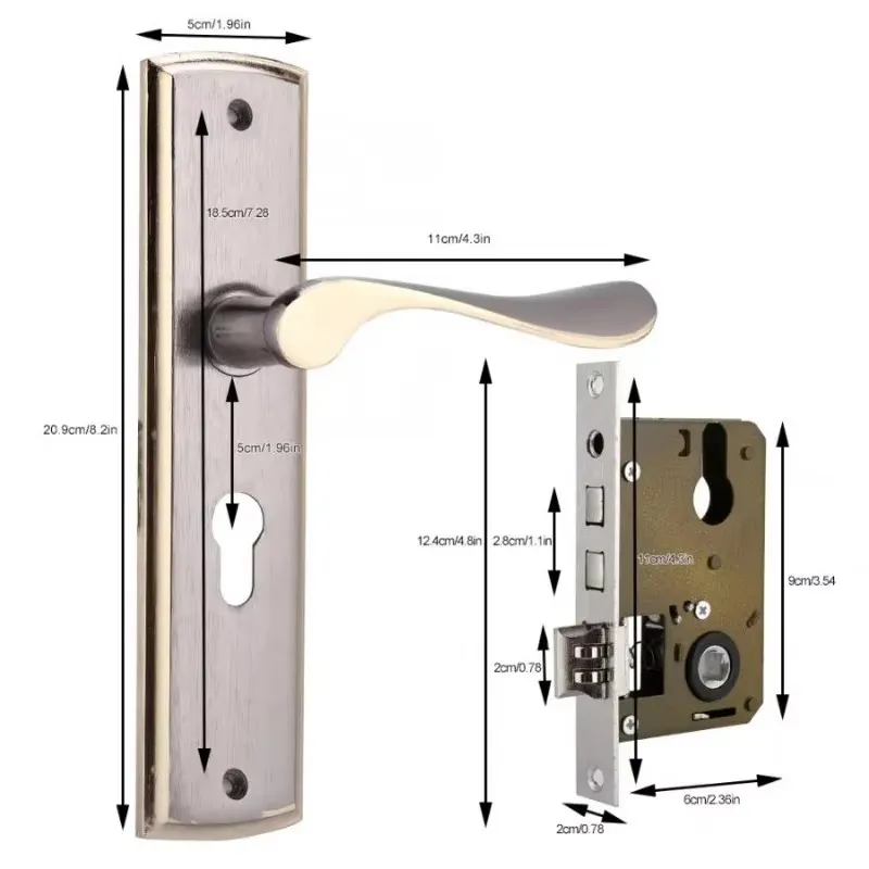 Gold Türgriff Schloss Silent H – Home Security Ideas Bewertung und Preis