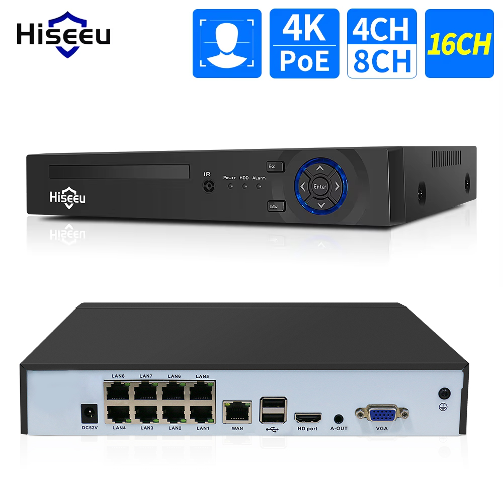 Hiseeu 4CH 10CH 16CH 4K 8MP 5M – Home Security With Cameras Bewertung und Preis