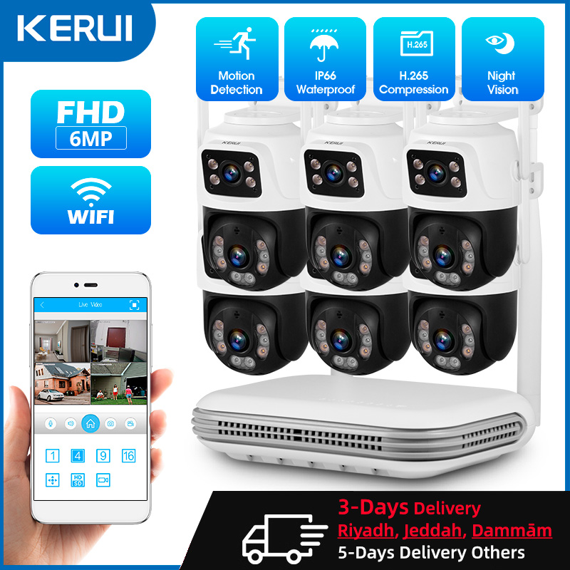 KERUI Wasserdichtes 6MP HD Wir – Home Security Kit With Camera Bewertung und Preis