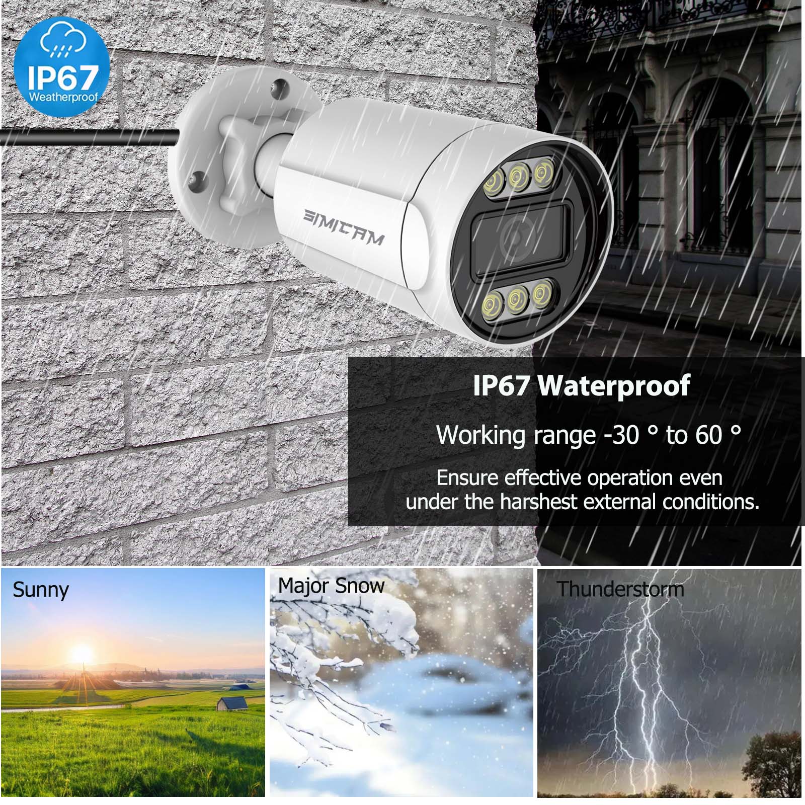 4K 8CH IP PoE Sicherheitskamer – Ip Camera Outdoor 4K Bewertung und Preis