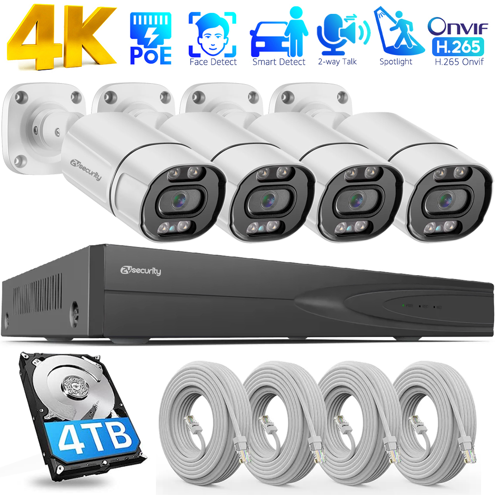 4K PoE Sicherheitskamerasystem – Home Security Outdoor Camera System Bewertung und Preis