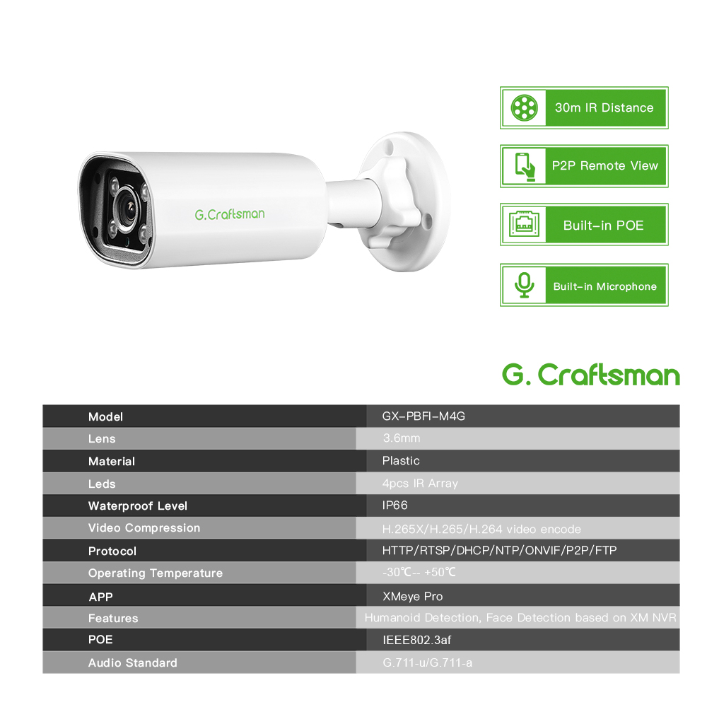 C GC PB 4MP POE IP-Kamera, int – Home Security Camera Installation Bewertung und Preis