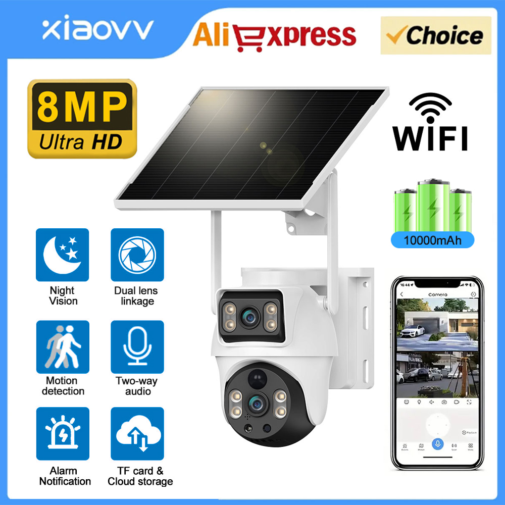WiFi Solar Kamera Dual Linsen  – Home Security Outdoor Camera System Bewertung und Preis